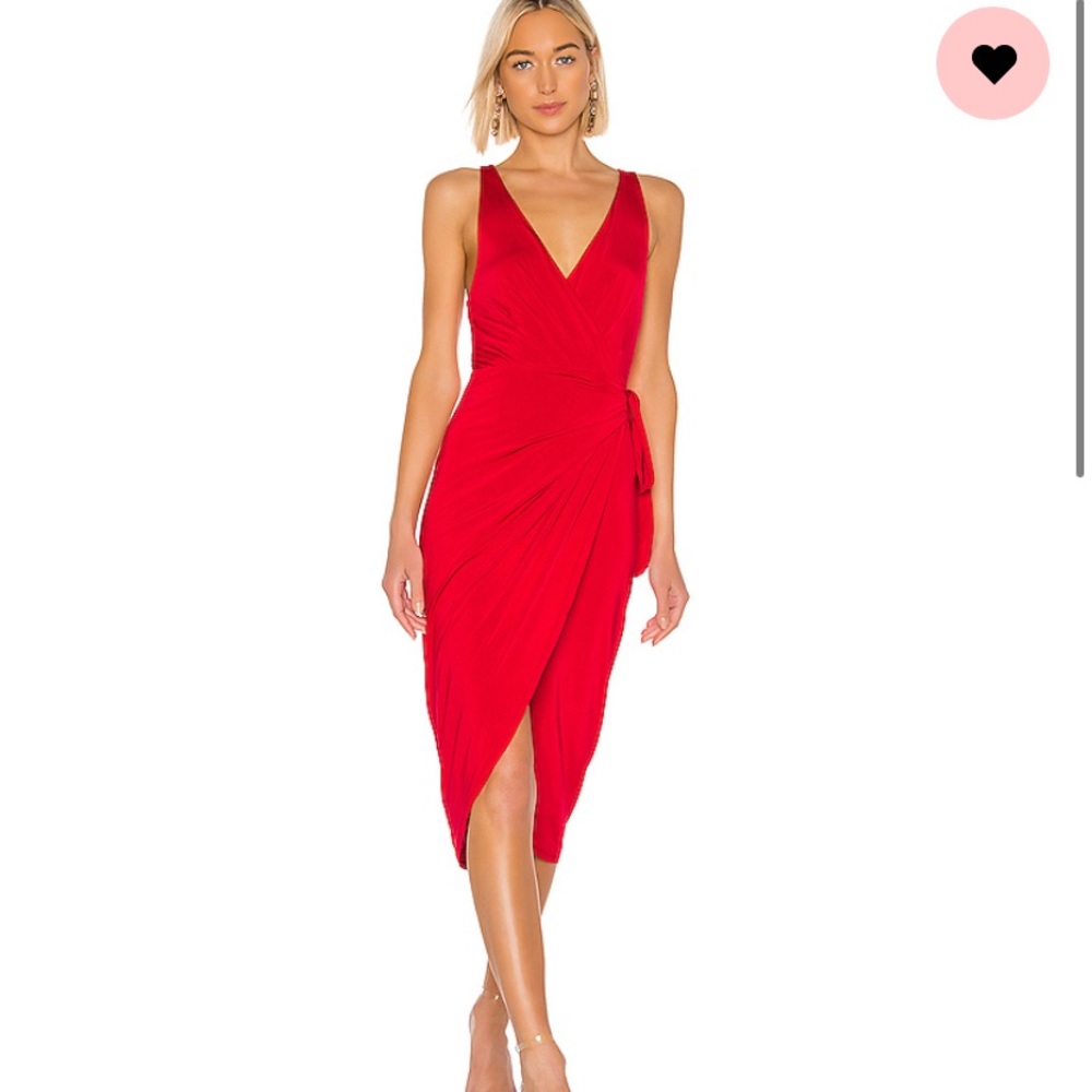 NBD x Naven Summer Dress in Candy Apple Red